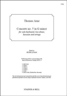 Thomas Arne: Concert no. 5 in G minor: Ensemble de Chambre