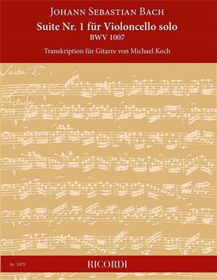 Johann Sebastian Bach: Suite Nr. 1 für Violoncello solo BWV 1007: Solo pour Guitare