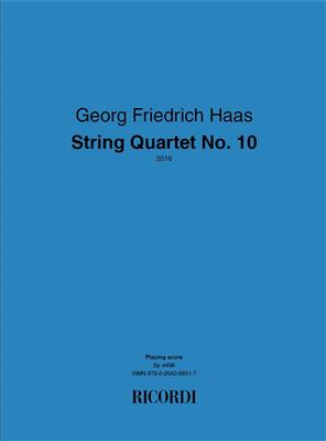 Haas: String Quartet No. 10: Quatuor à Cordes