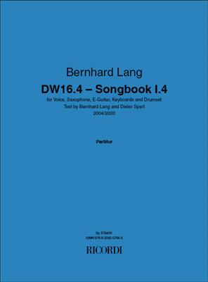 Bernhard Lang: DW16.4 - Songbook I.4: Ensemble de Chambre