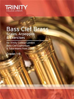 Bass Clef Scales, Arpeggios & Exercises Grades 1-8: Instruments Basse