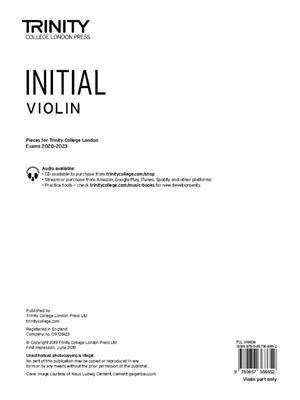 Trinity Violin 2020-2023. Initial