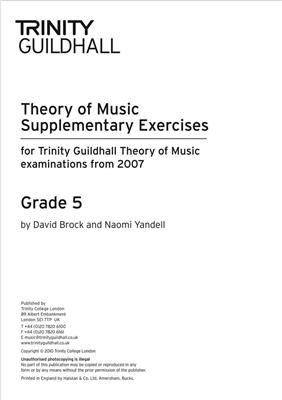 Theory Supplementary Exercises - Grade 5