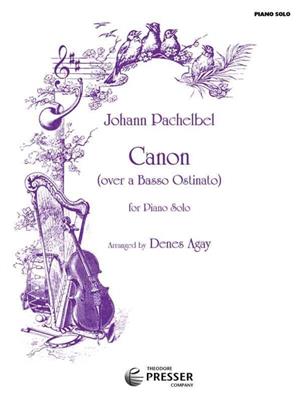 Johann Pachelbel: Canon (Agay): (Arr. Denes Agay): Solo de Piano