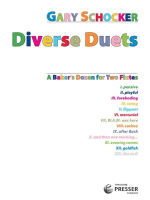 Gary Schocker: Diverse Duets: Duo pour Flûtes Traversières