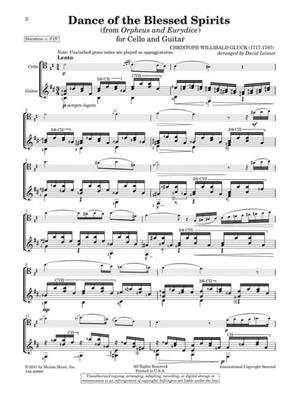 Christoph Willibald Gluck: Dance of the Blessed Spirits: (Arr. David Leisner): Violoncelle et Accomp.