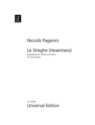 Niccolò Paganini: Le Streghe (Hexentanz): (Arr. Joan Manén): Violon et Accomp.