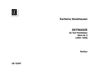 Karlheinz Stockhausen: Zeitmaße: Vents (Ensemble)