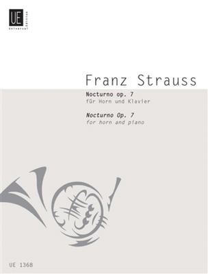 Franz Strauss: Nocturno Opus 7 ( Franz ): Cor Français et Accomp.