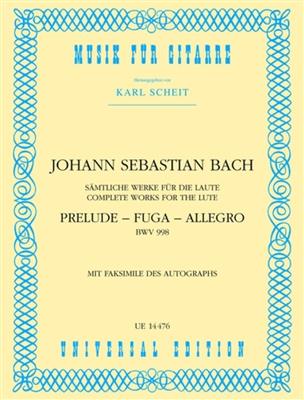 Johann Sebastian Bach: Prelude Fuge & Allegro: (Arr. Karl Scheit): Solo pour Guitare