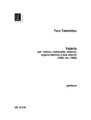 Toru Takemitsu: Valeria: Ensemble de Chambre