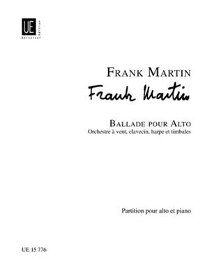 Frank Martin: Ballade: Alto et Accomp.