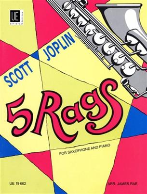 Scott Joplin: 5 Rags for Saxophone and Piano: (Arr. Rae James): Saxophone