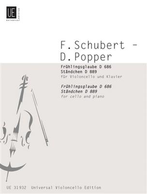 David Popper: Frühlingsglaube - Ständchen: (Arr. David Popper): Violoncelle et Accomp.