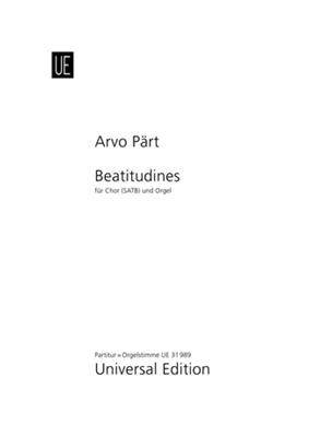 Arvo Pärt: Beatitudines: Chœur Mixte et Piano/Orgue