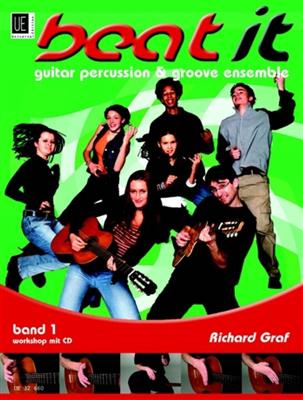 Richard Graf: beat it 2 - Latin Guitar Percussion mit CD: Solo pour Guitare