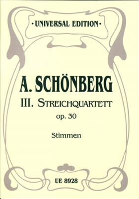 Arnold Schönberg: Streichquartett Nr. 3: Quatuor à Cordes