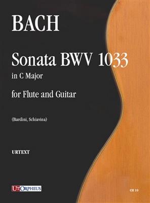Johann Sebastian Bach: Sonata BWV 1033 arranged for Flute and Guitar: Flûte Traversière et Accomp.