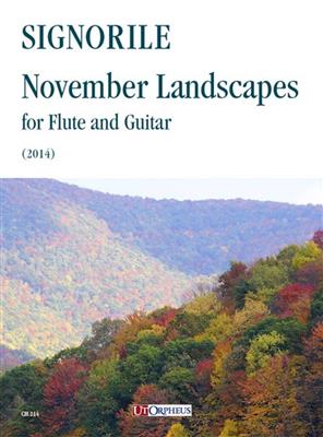 Giorgio Signorile: November Landscapes Per Flauto e Chitarra: Flûte Traversière et Accomp.