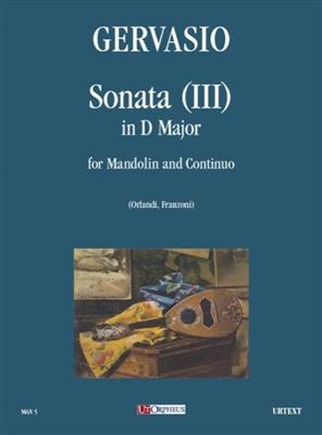 Giovan Battista Gervasio: Sonata III In Re Maggiore: Mandoline