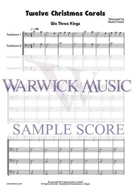 Twelve Christmas Carols: (Arr. Martin Yates): Trombone (Ensemble)