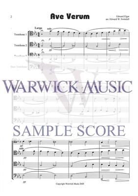 Edward Elgar: Ave Verum: (Arr. Edward W. Swindell): Trombone (Ensemble)