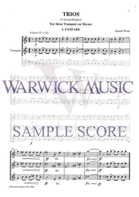 Gareth Wood: Four Trios for Trumpet: Trompette (Ensemble)