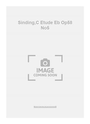 Sinding,C Etude Eb Op58 No5