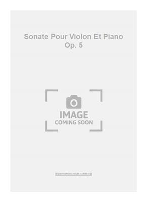 Adolf Wiklund: Sonate Pour Violon Et Piano Op. 5: Violon et Accomp.