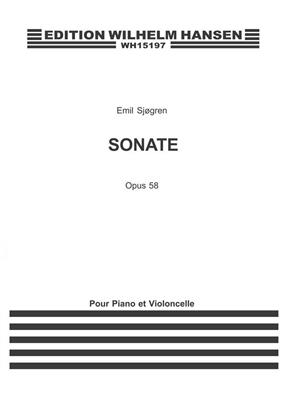 Emil Sjogren: Sonate Op. 58: Violoncelle et Accomp.