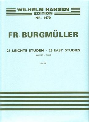Johann Friedrich Burgmüller: 25 Easy Studies For Piano Op. 100: Solo de Piano