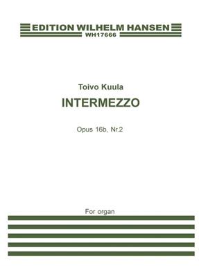 Toivo Kuula: Intermezzon Op. 16b No.2: Orgue