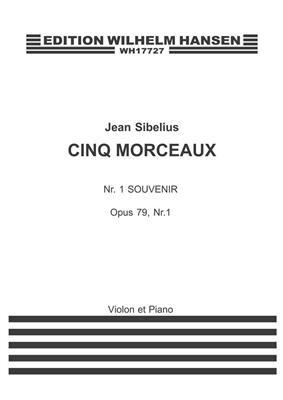 Jean Sibelius: 6 Pieces Nr. 1 Souvenir Op. 79: Violon et Accomp.