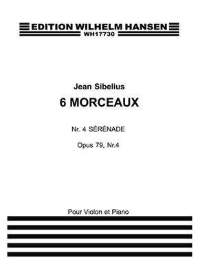 Jean Sibelius: Six Pieces Op.79 No.4 - Serenade: Violon et Accomp.