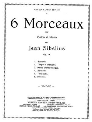 Jean Sibelius: 6 Pieces Op.79 No.6 - Berceuse: Violon et Accomp.