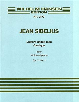 Jean Sibelius: Laetare Anima Mea Op.77 No.1: Trio pour Pianos