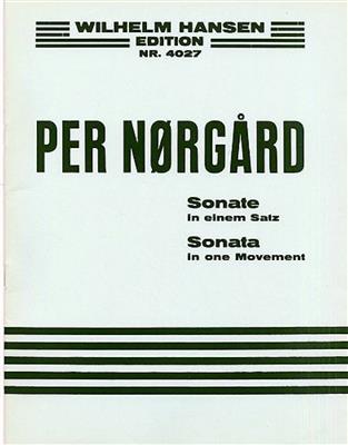 Per Nørgård: Sonata In One Movement For Piano Op.6: Solo de Piano