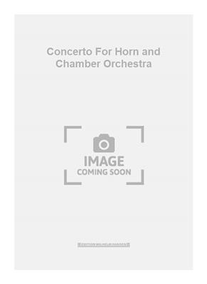 Ole Schmidt: Concerto For Horn and Chamber Orchestra: Cor Français et Accomp.
