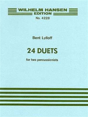 Bent Lylloff: 24 Duets For Percussion: Autres Percussions