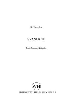 Ib Norholm: Svanerne: Voix Basses et Accomp.