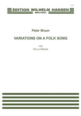 Peter Brunn: Variations On A Folk Song: Alto et Accomp.