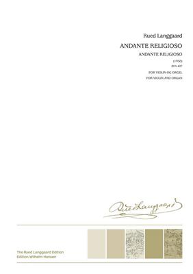 Rued Langgaard: Andante Religioso: Violon et Accomp.