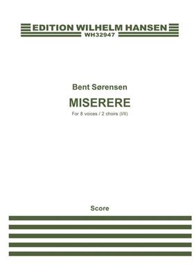 Bent Sørensen: Miserere: Chœur Mixte A Cappella