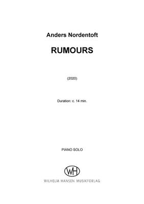 Anders Nordentoft: Rumours: Solo de Piano
