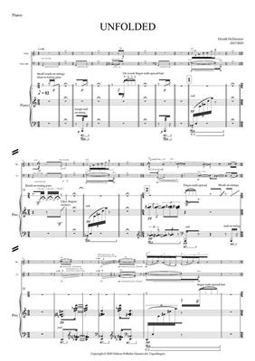 Henrik Hellstenius: Unfolded: Trio pour Pianos