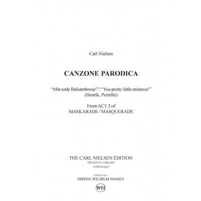 Carl Nielsen: Maskarade / Masquerade - Canzone Parodica: Orchestre Symphonique