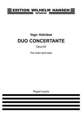 Vagn Holmboe: Duo Concertante Op. 83: Duo pour Cordes Mixte