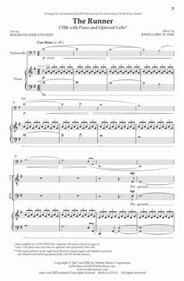 Joshua Rist: The Runner: Voix Basses et Piano/Orgue