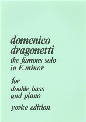 Domenico Dragonetti: Solo In E Minor: Contrebasse et Accomp.