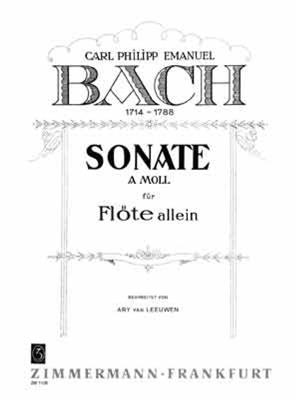 Johann Sebastian Bach: Sonate A ( Cpe ): Solo pour Flûte Traversière